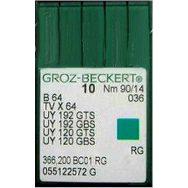 Игла Groz-Beckert B64, TVx64, UY192GTS для машин цепного стежка 10 шт/уп