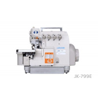 Jack JK-799E(S)-4 промышленный четырехниточный оверлок со встроенным сервомотором и обрезкой нити