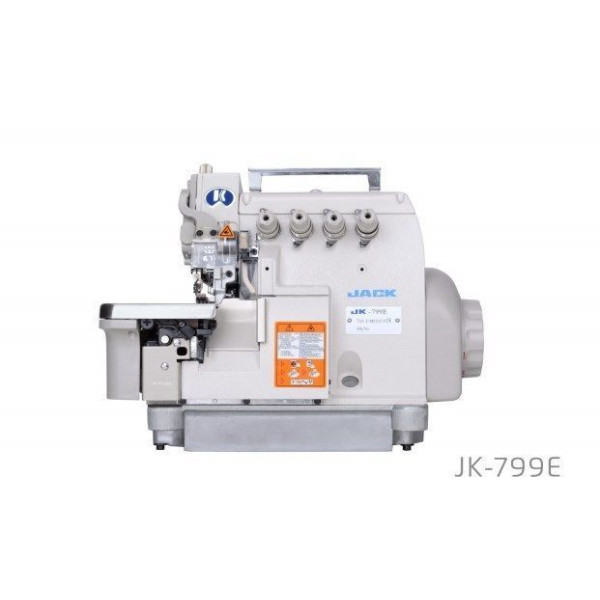 Jack JK-799E(S)-4 промышленный четырехниточный оверлок со встроенным сервомотором и обрезкой нити
