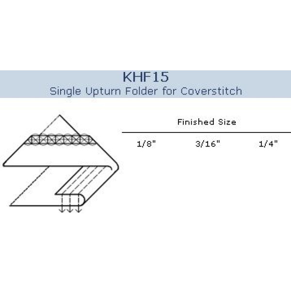 KHF15 Приспособление для подгиба края ткани вверх на распошивальной машине