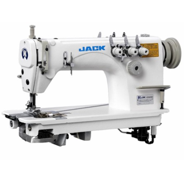 Jack JK-8558W-3 двухигольная швейная машина цепного стежка (последовательная игла)