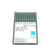 Игла Groz-Beckert 135x16 TW, 135x16 NTW, DPx16 N левая лопатка на тяжелые машины 10 шт/уп