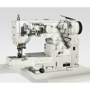 Typical GK370-1356D трёхигольная пятиниточная плоскошовная машина (распошивалка) с прямым приводом и цилиндрической платформой