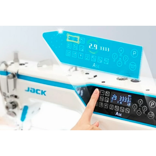 Jack A5E-Q – комп'ютеризована швейна машина та закритим масляним картером.