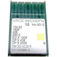 Игла Groz-Beckert 1906,135x53,SGx1906 №80 в упаковке 10 шт