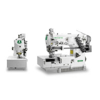 Zoje ZJ2530A-156M Трехигольная пятиниточная машина с плоской платформой для тяжелых материалов