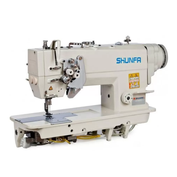Shunfa SF 8451 2-х игольная промышленная швейная машина с встроенным сервомотором