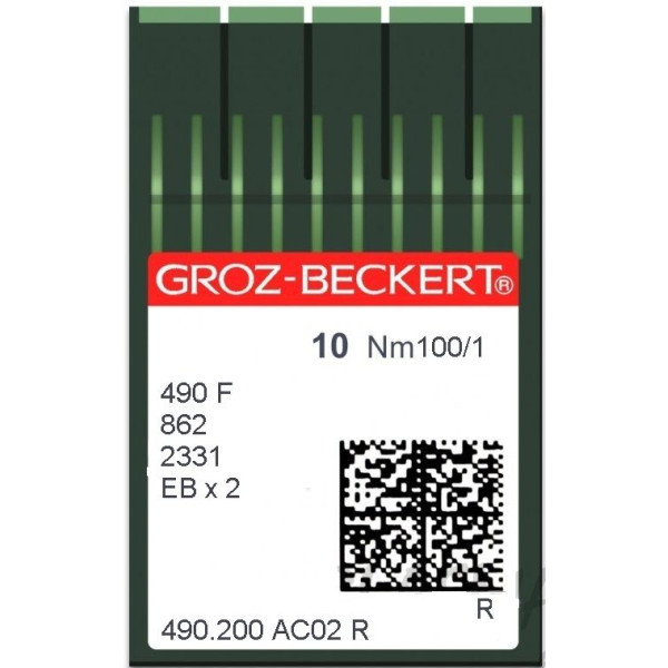 Игла Groz-Beckert 490 FR/490F/862/2331 F Упаковка 10шт