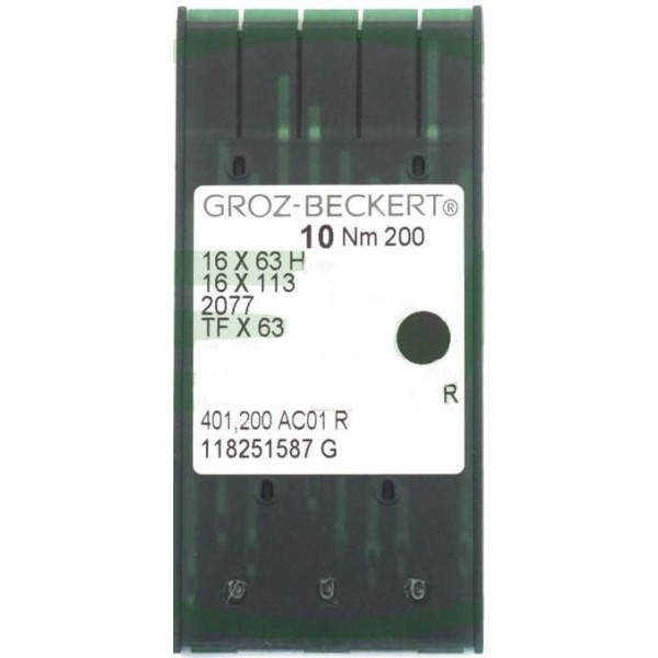 Игла Groz-Beckert 16x63 H, 16x113, 2077 в упаковке 10 шт