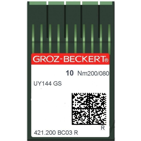 Игла Groz-Beckert UY144GS №200 в упаковке 10 шт