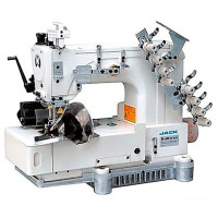 Jack JK-8009HF-04064-254P четырехигольная швейная машина цепного стежка для пришивания пояса брюк