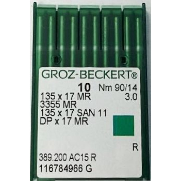 Игла Groz-Beckert 135x17, DPx17 MR 6,0 № 150 улучшеная для тяжелых машин 10 шт/уп