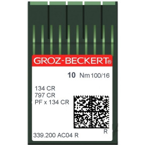 Игла Groz-Beckert 134CR, 797CR, PFx134CR 10 шт/уп