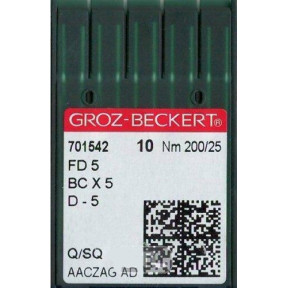 Игла Groz-Beckert FD 5/D-5/BCX5 Упаковка 10шт