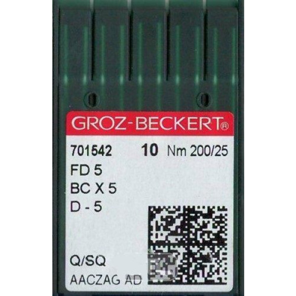 Игла Groz-Beckert FD 5/D-5/BCX5 Упаковка 10шт