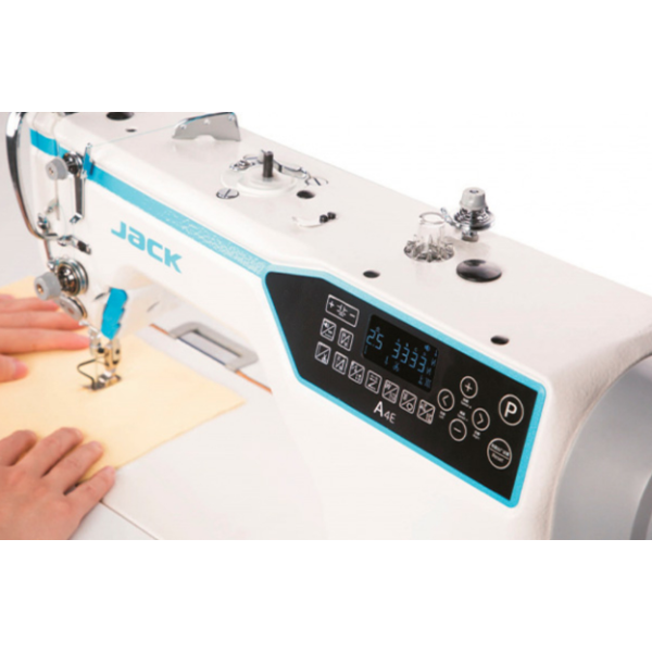 Jack A4E-HQ-7 промышленная швейная машина с автоматикой для средних и тяжёлых тканей, длина стежка до 7мм