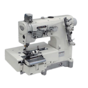 Kansai Special NW2202GC 1/4 Двухигольная шлёвочная машина с плоской платформой и двумя ножами подрезки материалов