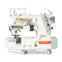 Siruba F007K-W522-240/FR/FFC/LS-A плоскошовна швейна машина (розпошивалка) з пристроєм подачі еластичних мережив та підрізуванням матеріалу праворуч