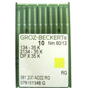 Игла Groz-Beckert 134-35K, 2134-35K для колонковых машин 10 шт/уп