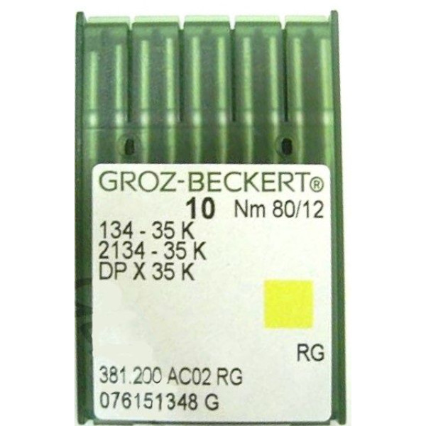 Игла Groz-Beckert 134-35K, 2134-35K для колонковых машин 10 шт/уп