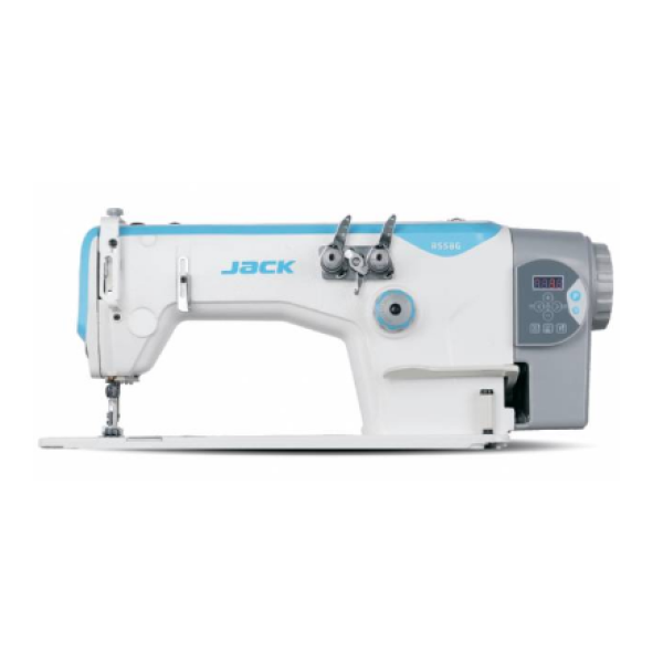 Jack JK-8558WZ-2 двухигольная  швейная машина цепного стежка со встроенным приводом
