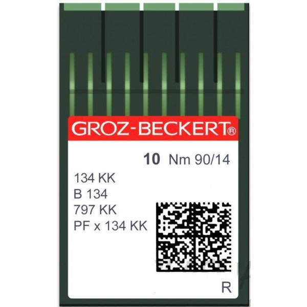 Игла Groz-Beckert 134 KK, B134, 797KK толстая короткая колба 10 шт/уп