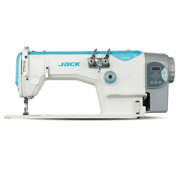 Jack JK-8558WD-1 двухигольная швейная машина цепного стежка (параллельная игла) со встроенным сервоприводом