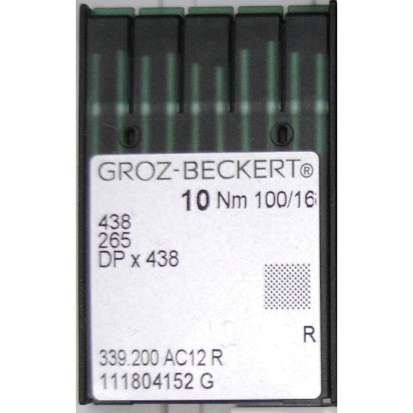 Игла Groz-Beckert 438/265/DPX438 Упаковка 10шт