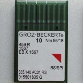 Игла Groz-Beckert 459R, 1567, EBx1567 №60 для скорняжной машины 10 шт/уп