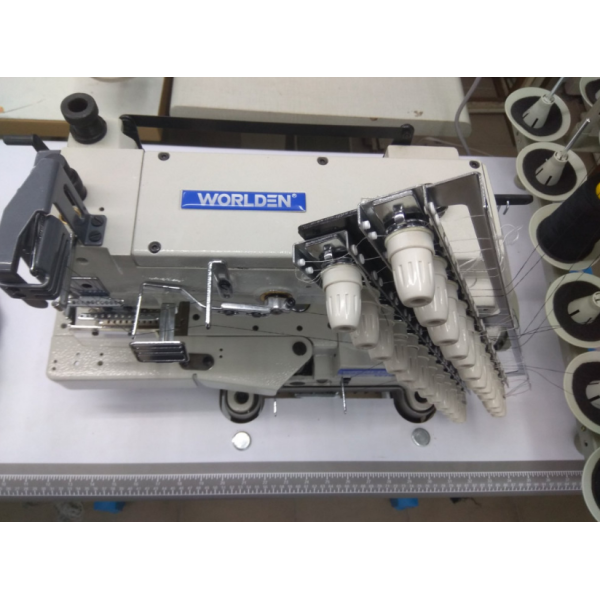 Worlden WD-VC008-12064PD Промислова 12-ти голкова 24-х ниткова машина ланцюгового стібка з прямим сервоприводом 