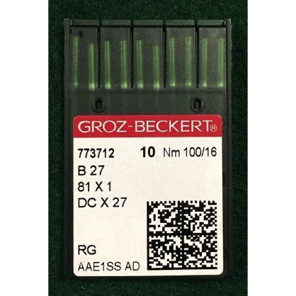 Игла Groz-Beckert B27, 81x1, DCx27, DCx1 оверлочная 10 шт/уп