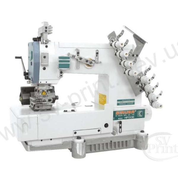 Siruba HF008-0464-254P/HPR/B519R Четырехигольная машина цепного стежка (поясная) с улиткой для формирования пояса