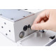 Jack JK-T9270D-12-2PL-Q двухигольная машина цепного стежка с П-образной платформой и встроенным приводом