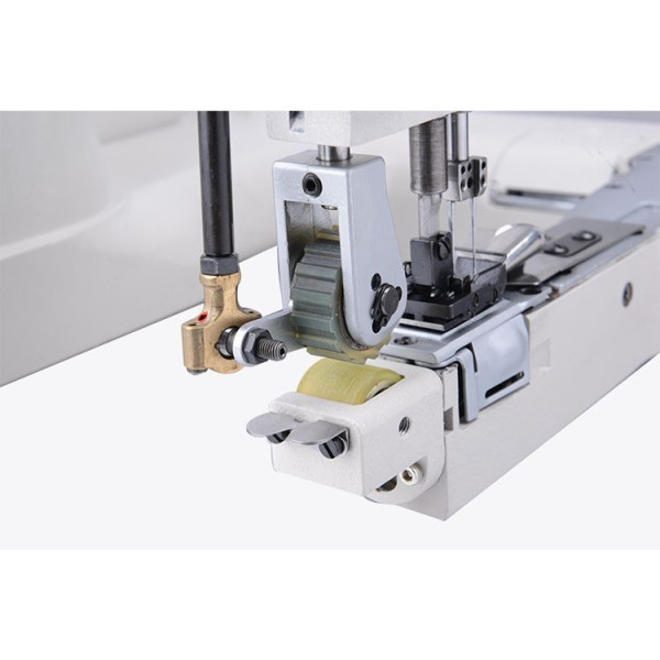 Jack JK-T9270D-12-2PL-Q двухигольная машина цепного стежка с П-образной платформой и встроенным приводом