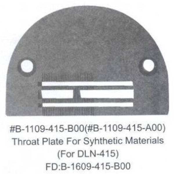 Игольная пластина B1109-415-B00 Беспосадочные