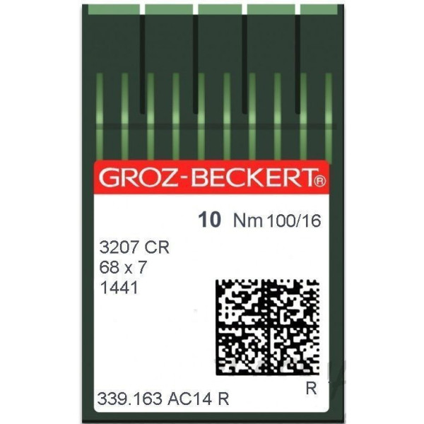Игла Groz-Beckert 3207 CR/68X7/SMX3207 CR Упаковка 10шт