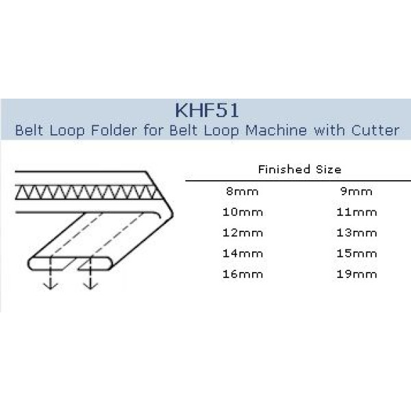 KHF51 Приспособление для изготовления шлевки на распошивальной машине