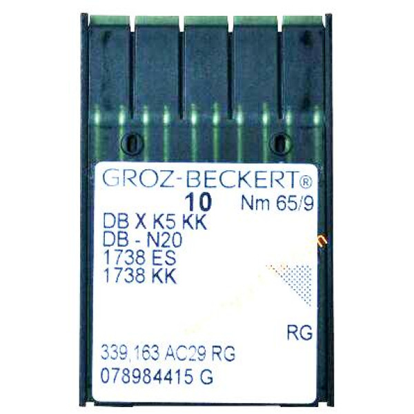 Игла Groz-Beckert DBxK5 KK, 1738KK, DB-N20 вышивальная 10 шт/уп