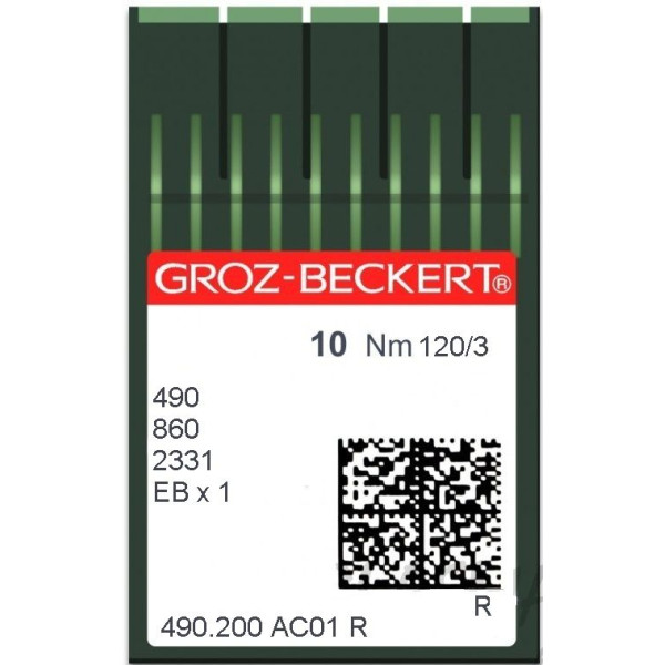 Игла Groz-Beckert 490/860/2331/EBX1 Упаковка 10шт