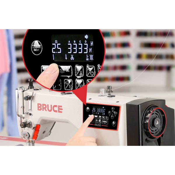 BRUCE R4200-DQ компьютеризированная прямострочная швейная машина