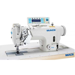 MAQI 8450N-D4 Двухигольная промышленная швейная машина с отключением игл, стандартным челноком и полной автоматикой