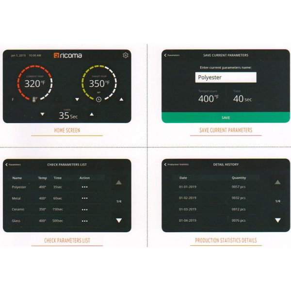 RICOMA HP-0408FC Термопресс высокого давления для термопечати на бейсболках