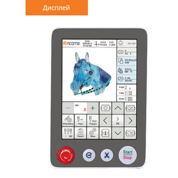 Ricoma - MT 1502 TC-8S двухголовая вышивальная машина, серия - MT TC-8S