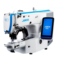Jack JK-T1900GH-D Высокоскоростная электронная закрепочная машина с площадью шитья 30×40мм для тяжёлых тканей
