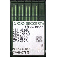 Игла Groz-Beckert 134-35CR, 2134-35CR №100 для колонковых машин 10 шт/уп