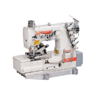 Siruba F007K-W222-356/FQ/FAC  плоскошовная швейная машина с устройствами подачи и пневмообрезки бейки