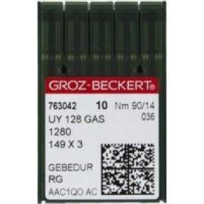 Игла Groz-Beckert UY128GAS SAN 6 GEBEDUR улучшенная распошивальная для джинса 10 шт/уп