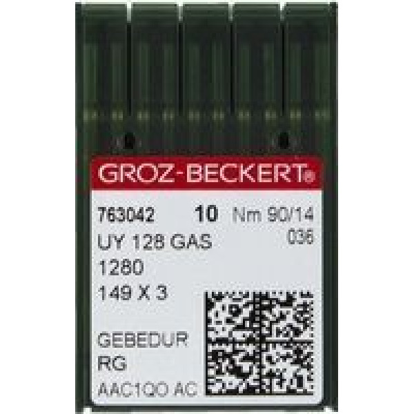 Игла Groz-Beckert UY128GAS SAN 6 GEBEDUR улучшенная распошивальная для джинса 10 шт/уп