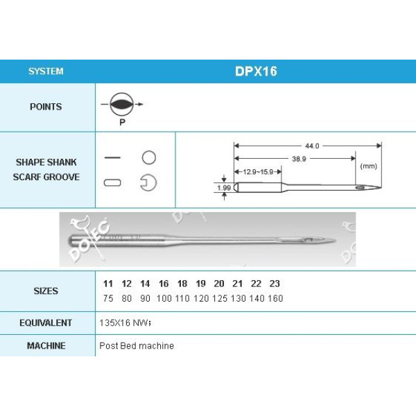 Игла Dotec DPx16 Упаковка 10шт