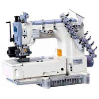 Jack JK-8009VC-04064P четырехигольная швейная машина двухниточного цепного стежка